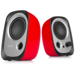 Портативная акустическая система Edifier R12U Red, 2 x 2 Вт RMS, 3,5-дюймовый AUX-разъем, питание по USB